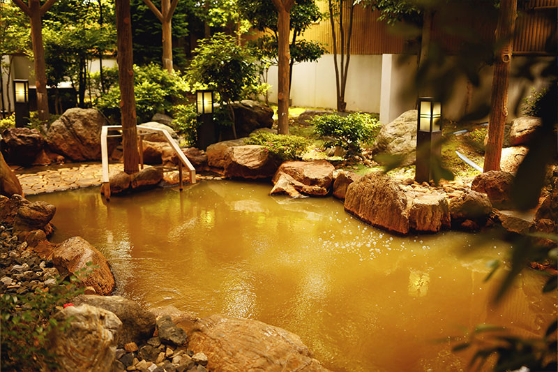 Open-air hot spring rock bath "Nagahama Taiko Onsen